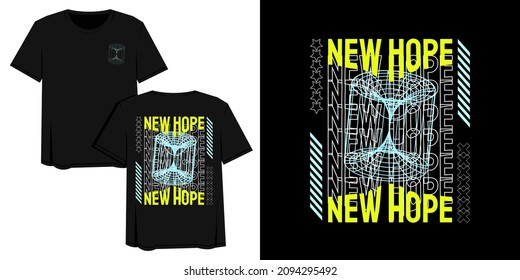 Street Wear Graphic Design Illustration of New Hope