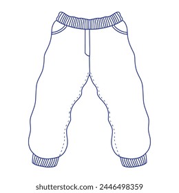 Street wear outline vector, good for graphic design resources, street wear designer, fashion tech pack, etc. 