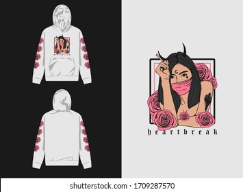 Street Wear Retro Hoodie.
Heartbreak