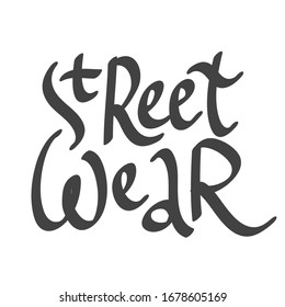 Street wear. Sticker for social media content. Vector hand drawn illustration design. Bubble pop art comic style poster, t shirt print, post card, video blog cover.