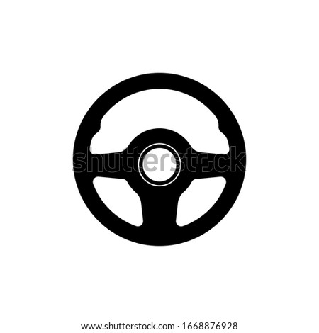 Street wheel icon simple design
