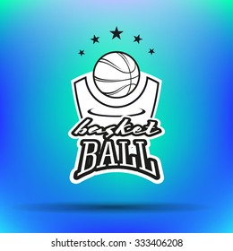 Streetball and basketball basket icon logo - stock vector