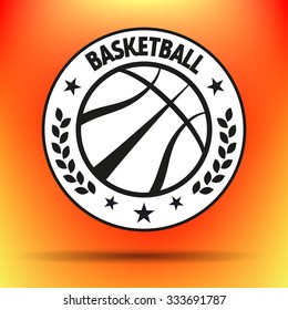 Streetball and basketball basket icon logo - stock vector