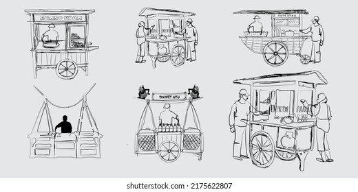 Streetcar Cart Vector Illustration Eps