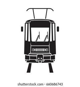 streetcar icon vector