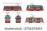 Streetcar Line art vector dynamic design