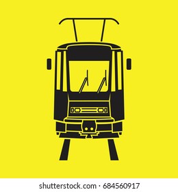 streetcar vector icon