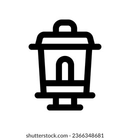 icono de la línea de la farola. icono vector para tu sitio web, móvil, presentación y diseño de logotipo.