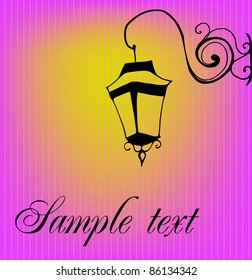streetlamp - vector illustration