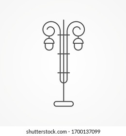 Streetlight icon sign vector,Symbol, logo illustration for web and mobile