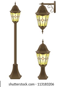 streetlight vector illustration isolated on white background