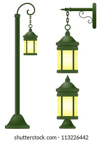 streetlight vector illustration isolated on white background