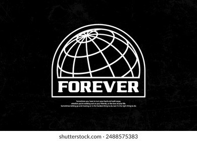 streetwear aesthetic typography motivational quotes graphic design t-shirt print design template