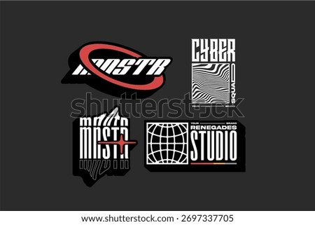 Streetwear apparel vector asset pack