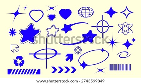 Streetwear Asset Elements Pack, Y2K. Perfect for posters and other decorative designs.