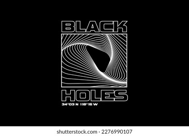 streetwear black hole quotes design inspiration templates