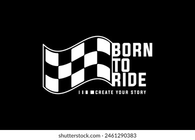 Streetwear born to ride typography graphic tshirt design quotes ideas customize templates