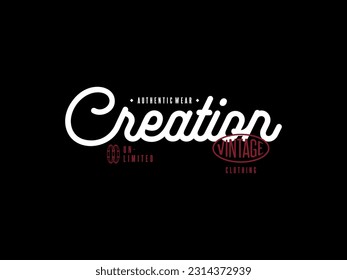 Streetwear clothing Creation typography vector template graphic tees ready for print