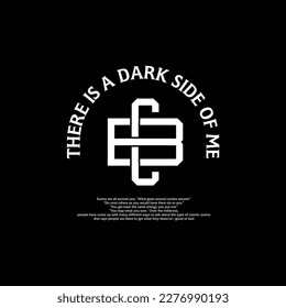 streetwear dark side quotes design inspiration templates