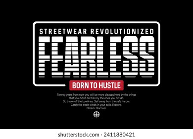 Streetwear design graphic tee typography templates