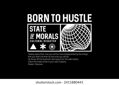 Streetwear design graphic tee typography templates