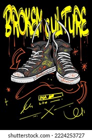 streetwear design illustration hand draw vector apparel design