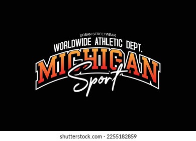 streetwear design michigan sport inspiration templates
