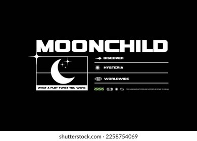streetwear design moon inspiration templates