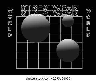 Streetwear design style japanese abstract