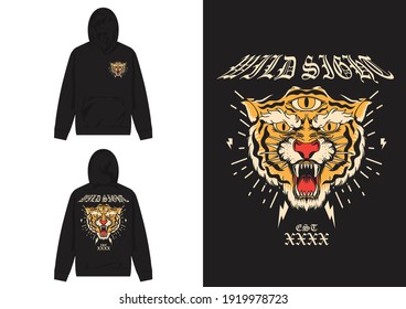 streetwear design
three eyed tiger 