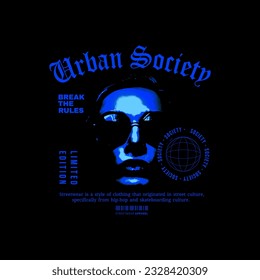 Streetwear Design, Urban Style, Text Slogan. Print Pattern Design for T-shirts, Jackets or Screen Printing.