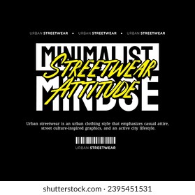 Streetwear Design, Urban Style, Text Slogan. Print Pattern Design for T-shirts, Jackets or Screen Printing.