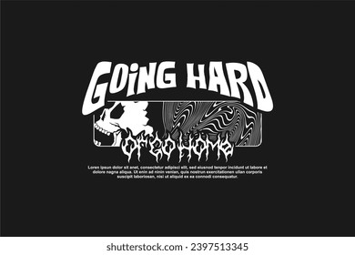 streetwear design vector, horror type design, ready for printing as well