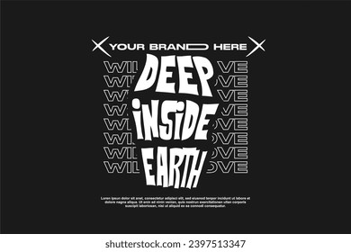 streetwear design vector, horror type design, ready for printing as well