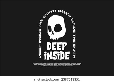 streetwear design vector, horror type design, ready for printing as well