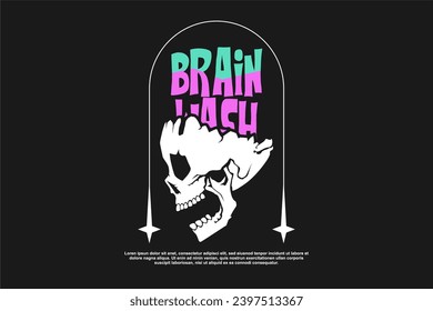 streetwear design vector, horror type design, ready for printing as well