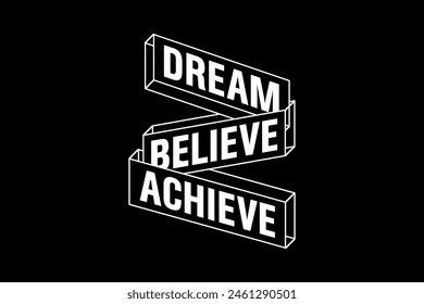 Streetwear dream believe typography graphic tshirt design quotes ideas customize templates