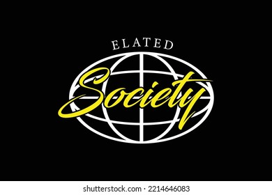 Streetwear elated society Graphic Design ideas customize design templates