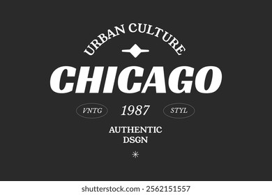 Streetwear fashion design apparel templates. T-shirt vintage retro style.