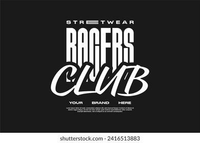 streetwear fashion tshirt design modern printing vector logo