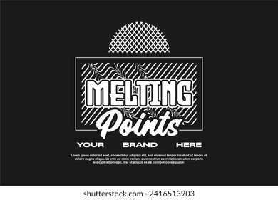 streetwear fashion tshirt design modern printing vector logo