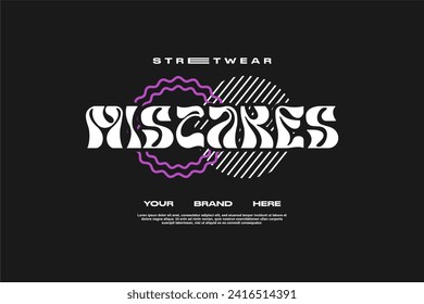 streetwear fashion tshirt design modern printing vector logo