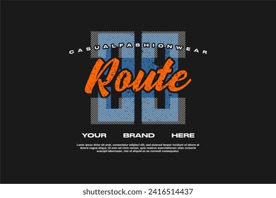 streetwear fashion tshirt design modern printing vector logo