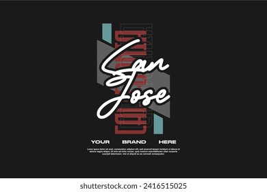  streetwear fashion tshirt design modern printing vector logo