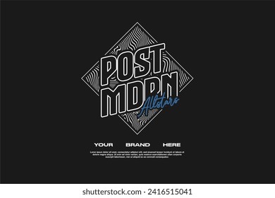  streetwear fashion tshirt design modern printing vector logo