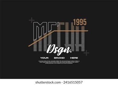  streetwear fashion tshirt design modern printing vector logo