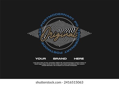  streetwear fashion tshirt design modern printing vector logo
