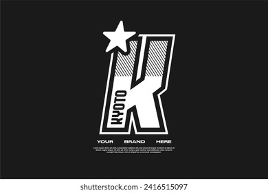  streetwear fashion tshirt design modern printing vector logo