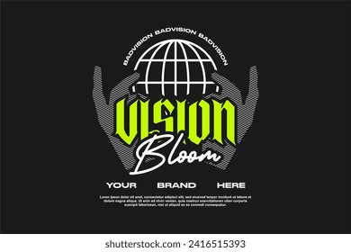 streetwear fashion tshirt design modern printing vector logo