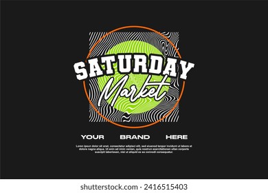 streetwear fashion tshirt design modern printing vector logo